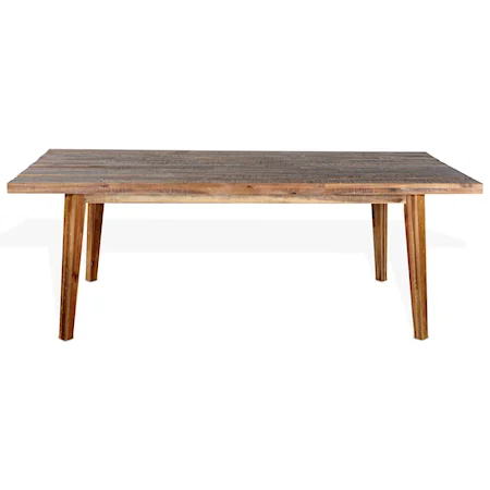 Rustic Rectangular Table with Distressed Finish